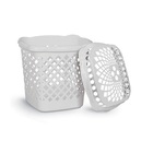 Cesto Telado Branco Com Tampa 32l