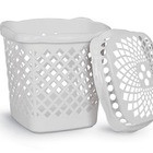 Cesto Telado Branco Com Tampa 32l