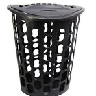 Cesto Telado Retangular Com Tampa Para Roupas De 40 Litros