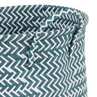 Cesto Tramado de Plástico Verde Redondo com Alças Oikos