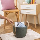 Cesto Tramado Redondo Verde 29 x 29 x 21 Oikos