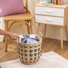 Cesto Tramado Redondo Verde 30 x 30 x 30 Oikos