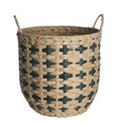 Cesto Tramado Redondo Verde 30 x 30 x 30 Oikos