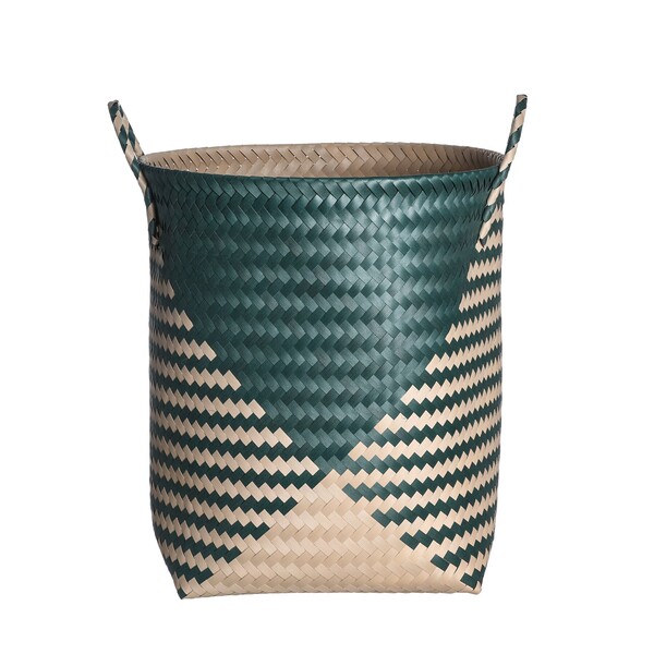 Cesto Tramado Redondo Verde 40 x 40 x 45 Oikos