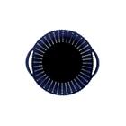 Cesto Trançado Circular M Azul Noite