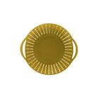 Cesto Trançado Circular P Mostarda - Amarelo