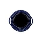 Cesto Trançado Circular Pequeno Azul