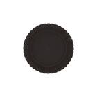 Cesto Trançado Circular Pequeno Preto