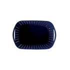 Cesto Trançado Retangular Alto Pequeno Azul Noite Mor Azul