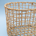 Cesto Vazado Oval Bege 42 x 29 x 34 Oikos