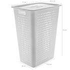 Cestos Organizadores Com Tampa Ou 47l Para Roupas Lavanderia
