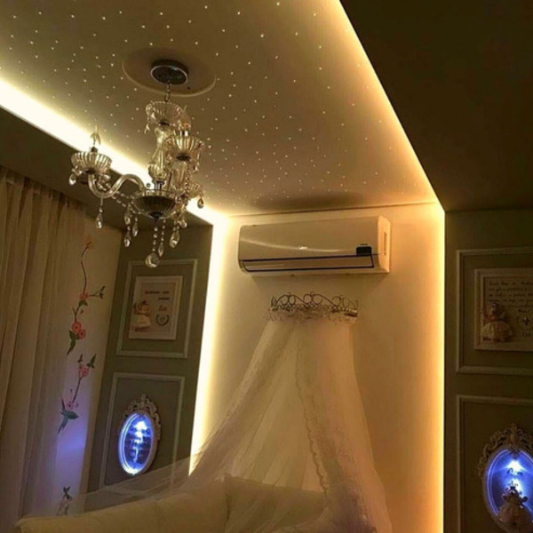Céu De Estrelas Original Fibra Ótica 200 Pts Iluminação Led