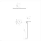 Ch-k-50-r-t-c - Ducha Redonda De Teto Inox 50cm - Kit Complet