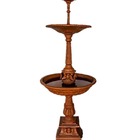 Chafariz 3 Quedas 2m Base Anjo Ferro Fundido Pronto Artes - 2