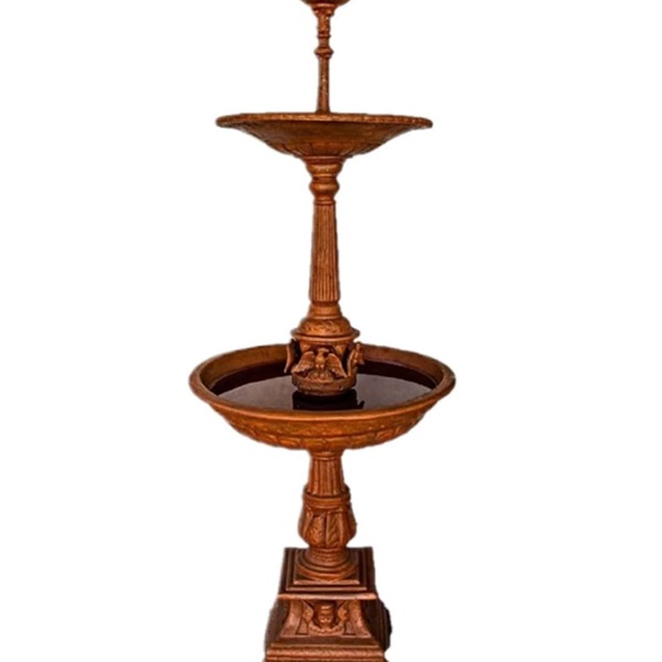 Chafariz 3 Quedas 2m Base Anjo Ferro Fundido Pronto Artes - 2