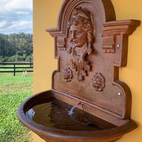 Chafariz De Parede Princesa Ferro Fundido Pronto Artes