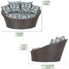 Chaise Area Jardim Aluminio Varanda Sacada Piscina Livia Fibr