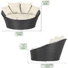 Chaise Area Jardim Aluminio Varanda Sacada Piscina Livia Fibr