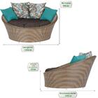 Chaise Area Jardim Aluminio Varanda Sacada Piscina Livia Fibr