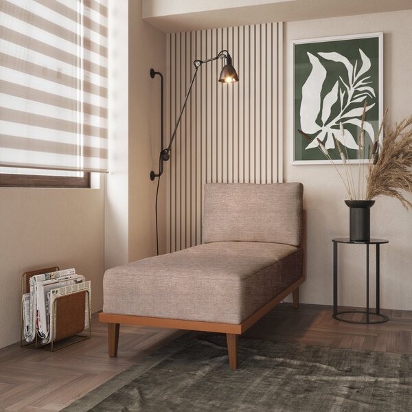 Chaise Boreal Base Em Madeira Com Mola Ensacada Cabecasa Made