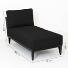 Chaise Boreal Base Em Madeira Com Mola Ensacada Cabecasa Made