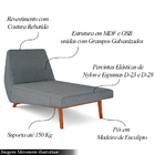 Chaise Decorativa Foshan Sala De Estar Bouclê Chumbo G15 - Gr