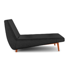 Chaise Decorativa Foshan Sala De Estar Pu Preto G15 - Gran Be