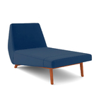 Chaise Decorativa Foshan Sala De Estar Veludo Azul G15 - Gran