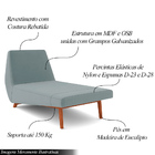 Chaise Decorativa Foshan Sala De Estar Veludo Cinza G15 - Gra