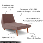 Chaise Decorativa Foshan Sala De Estar Veludo Rosê G15 - Gran