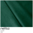 Chaise Direito Sala De Estar Penélope Base Preto Suede Verde