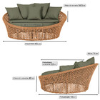 Chaise Hungria Alumínio Pintura Marrom Corda Náutica E13 Tram