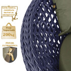 Chaise Hungria Alumínio Pintura Marrom Corda Náutica E13 Tram