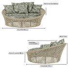 Chaise Hungria Alumínio Pintura Marrom Corda Náutica E5 Trama