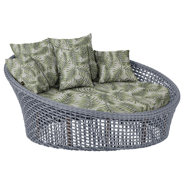 Chaise Hungria Alumínio Pintura Marrom Corda Náutica E5 Trama