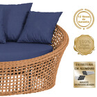 Chaise Hungria Alumínio Pintura Preta Corda Náutica E10 Trama