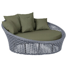 Chaise Hungria Alumínio Pintura Preta Corda Náutica E13 Trama