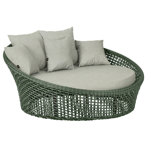 Chaise Hungria Alumínio Pintura Preta Corda Náutica E3 Trama