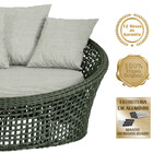 Chaise Hungria Alumínio Pintura Preta Corda Náutica E3 Trama