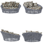 Chaise Hungria Alumínio Pintura Preta Corda Náutica E6 Trama