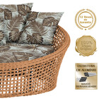 Chaise Hungria Alumínio Pintura Preta Corda Náutica E6 Trama