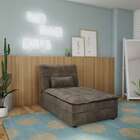 Chaise Lana Veludo Marrom