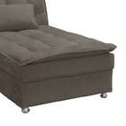 Chaise Lara Veludo Marrom