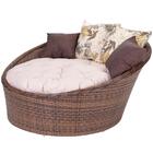 Chaise Livia 1.6m Tecido Impermeavel Argila A35 4 Almofadas A