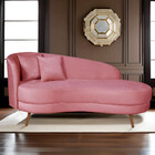 Chaise Longue Divã Emili Em Madeira De Reflorestamento 160cm