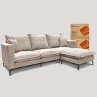 Chaise Modular Boma 60x70x40cm Boucle Bege Claro Sofá Inbox