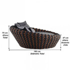 Chaise Monique Em Trico Náutico Alumínio Para Edícula, Piscin