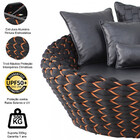 Chaise Monique Em Trico Náutico Alumínio Para Edícula, Piscin