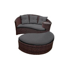 Chaise Nova Delhi Folha - Tecido Lisato Grafite