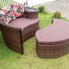 Chaise Orbit Com Puff - Tecido Duna Marrom